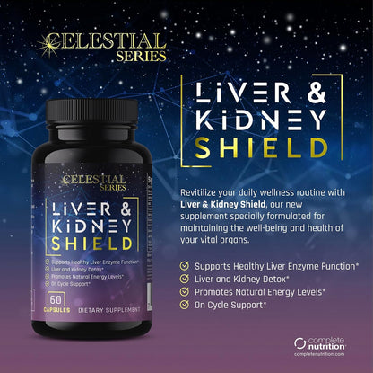 Complete Nutrition Liver & Kidney Shield Capsules, 60 Count - on and Post Cycle Support