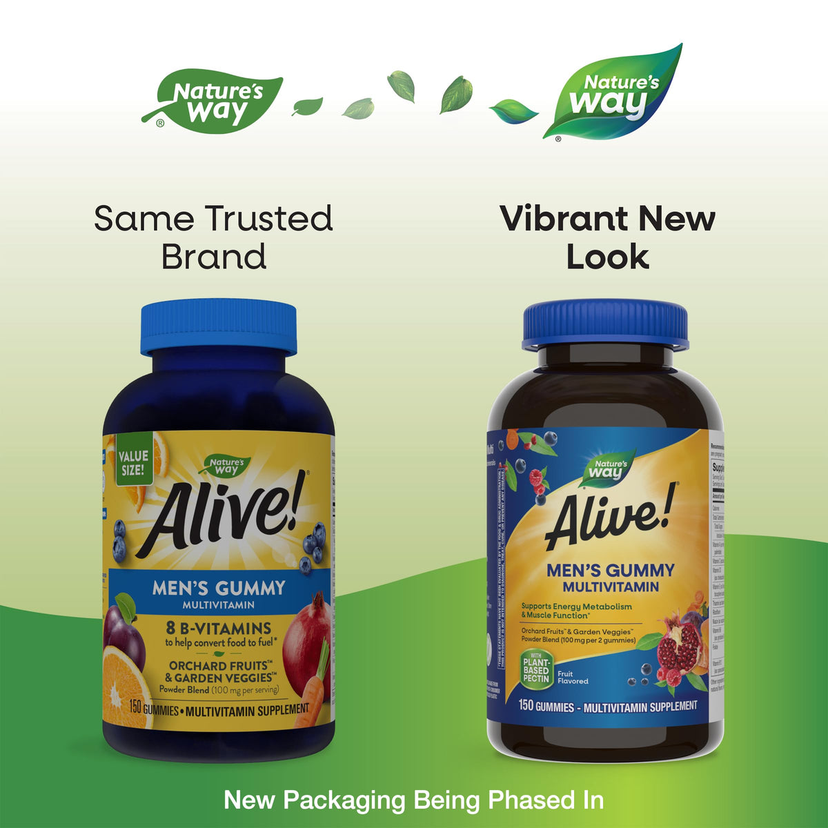 Nature's Way Alive! Men's Daily Gummy Multivitamin, Supports Energy Metabolism