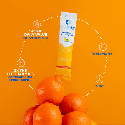 Liquid I.V. Hydration Multiplier + Immune Support - Tangerine - Hydration Powder