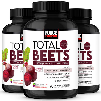 Force Factor Total Beets 1800mg Beet Root Capsules, Blood Pressure Support