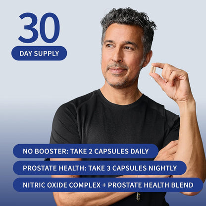 Snap Supplements Prostate Health + Nitric Oxide Booster Bundle, 90+60 Caps | Stinging Nettle, Saw Palmetto for Men, Prostate Support Supplement, Nitric Oxide Supplements for Men, L-Arginine L-Citrulline