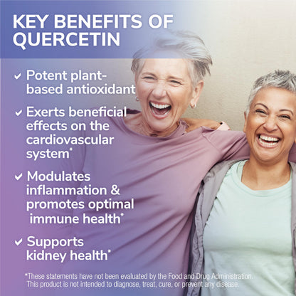 Tesseract Medical Research QuerciSorb SR Quercetin Supplement, Sustained Release, Supports Immune Function and Overall Health, Hypoallergenic. 400 mg, 45 Day Supply