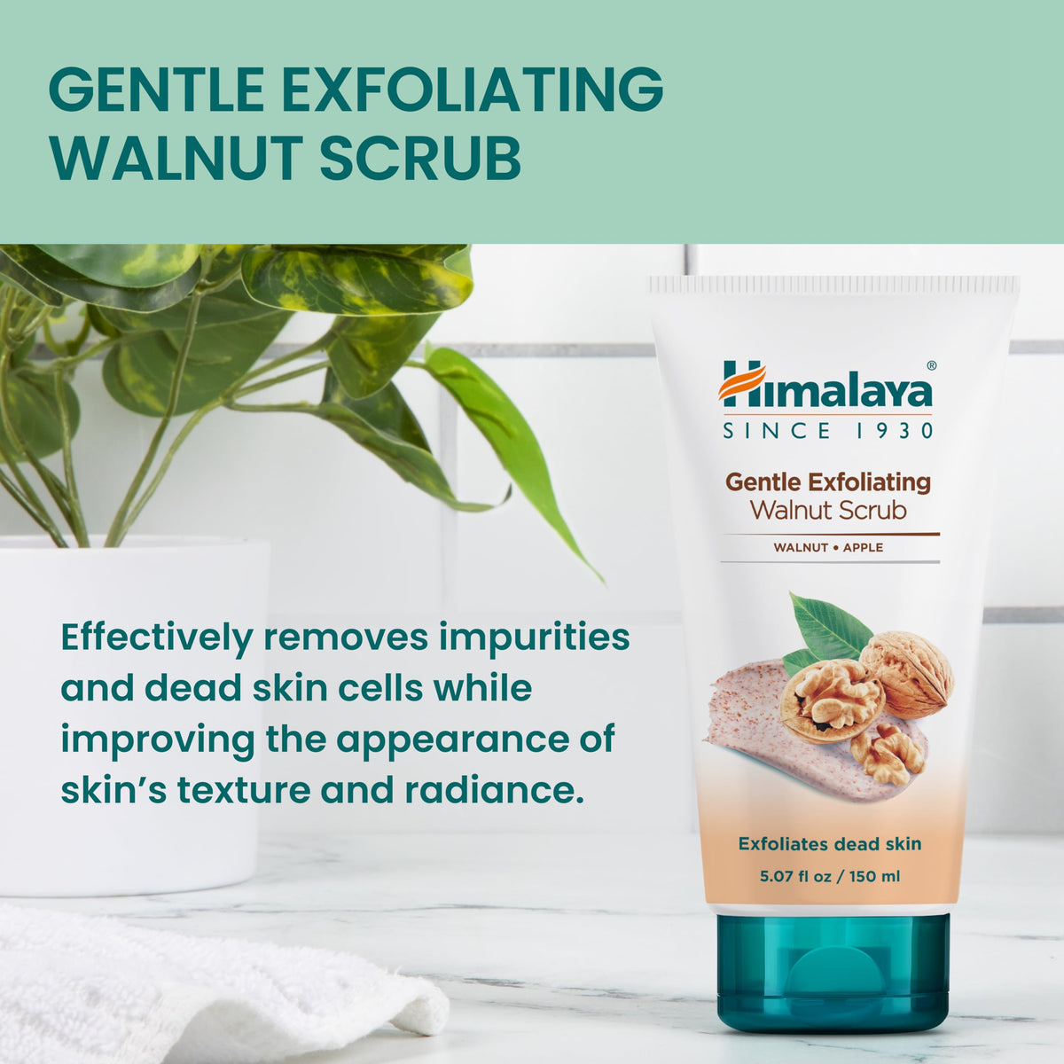 Himalaya Gentle Exfoliating Apricot Face Scrub for Deep Cleansing, 150 ml