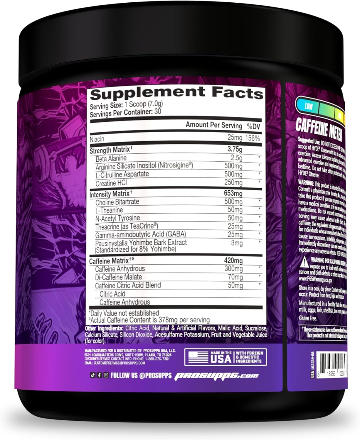 PROSUPPS Hyde Xtreme Hard-Hitting Energy Pre-Workout, Pixie Dust, and Creatine 300 Bundle
