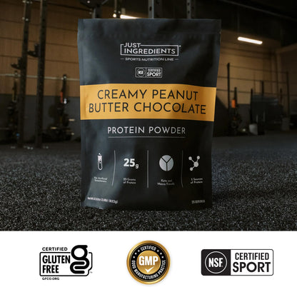 JUST INGREDIENTS Vanilla Bean Protein Powder – 20-Serving Blend with 100% Grass-Fed Whey & Organic Plant Proteins – Real Vanilla Bean & Cinnamon – Supports Muscle Recovery, Energy*