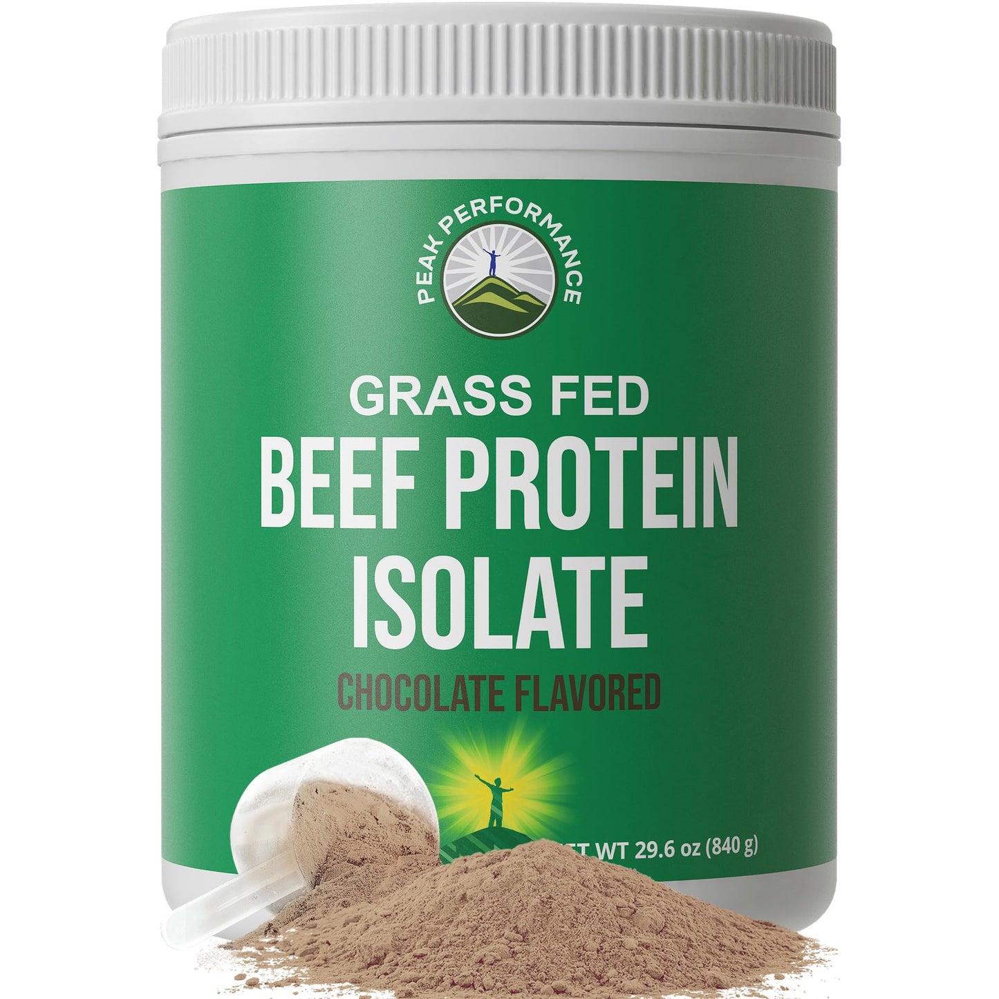 Grass Fed Beef Protein Powder - Lactose Free Great Tasting Beef Protein Isolate. Complete Animal Based Non Dairy Paleo Carnivore Supplement for Prime Muscle Building. No Whey. Unflavored