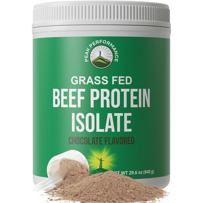 Grass Fed Beef Protein Powder - Lactose Free Great Tasting Beef Protein Isolate. Complete Animal Based Non Dairy Paleo Carnivore Supplement for Prime Muscle Building. No Whey. Unflavored