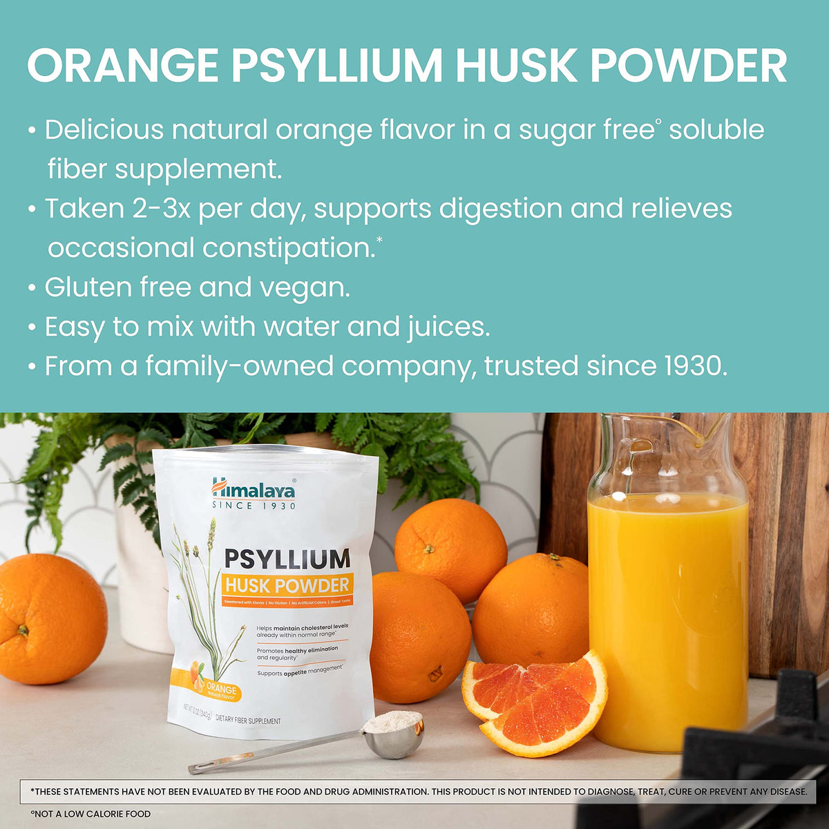 Himalaya Organic Psyllium Whole Husk Fiber Supplement,Unflavored,12 oz