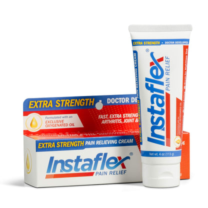Healthy Directions Instaflex Extra Strength Pain Relief Cream, with 2X the Pain-Fighting Ingredients, Rubs Out Your Toughest Muscle & Joint Pain (2 oz)
