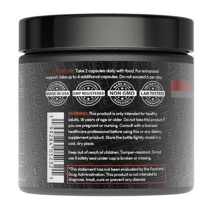 Formulation Factory Primal Power 10-in-1 Grass-Fed Beef Organ Complex with Liver, Heart, Bone Marrow, Orchic, Kidney, Spleen, Pancreas, Adrenals, Thymus & Brain - 120 Capsules