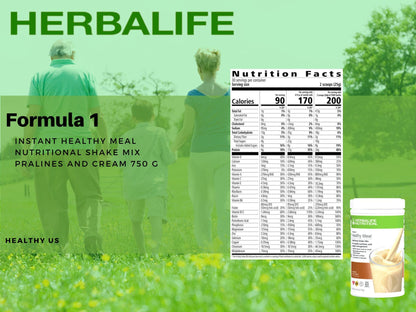 Herbalife Four Combo Formula 1 (Pralines and Cream 750g) Healthy Nutritional Shake