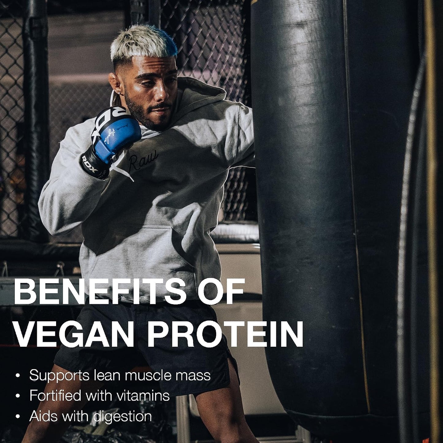 RAW Vegan Protein Powder, Acai Bowl - 20g of Plant-Based Protein Powder & Fortified with Vitamins for Muscle Growth & Recovery - Low-Fat, Low Carb, Naturally Flavored & Sweetened - 25 Servings