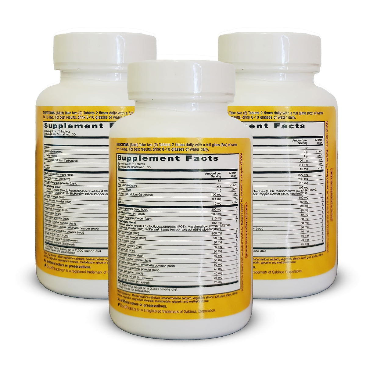Nature's Secret 15-Day Weight Loss Support Cleanse & Flush (Pack of 3)