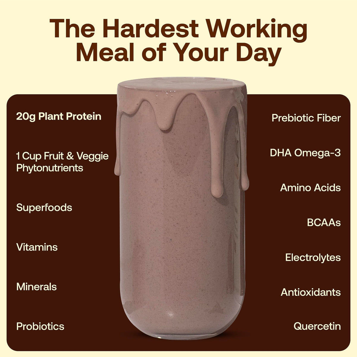 Happy Viking Cookies and Cream Plant Protein Powder, Created by Venus Williams, 20G
