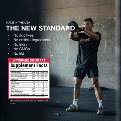 RAW Pump Stim Free Pre Workout (Watermelon) - Non-Stimulant Pre Workout Supplement Powder Nitric Oxide Booster - Pre Workout Supplements Drink for During Workout - 40 Servings