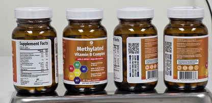 1 Body Methylated Vitamin B Complex, 5-MTHF & Methyl B12, 60 Capsules