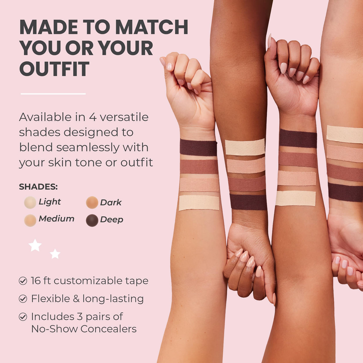 Hollywood Fashion Secrets Body Contour Tape