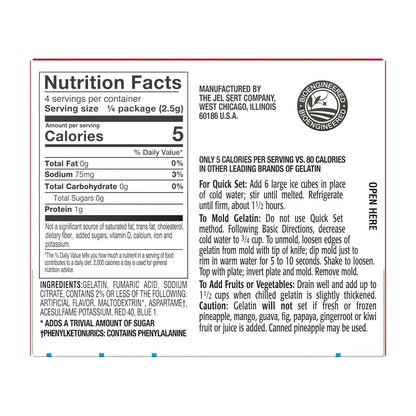 Royal Sugar Free Gelatin Dessert Mix Variety - 10 Boxes, 5 Fruity Flavors