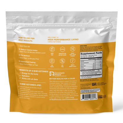 Real Ketones BHB Exogenous Ketones Drink Mix Packets Keto Electrolytes Powder Packets