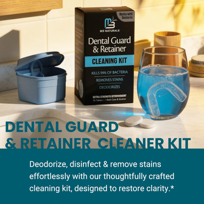 Retainer Cleaner Tablets, Denture Cleaner, Mint, 4 Month Supply by M3