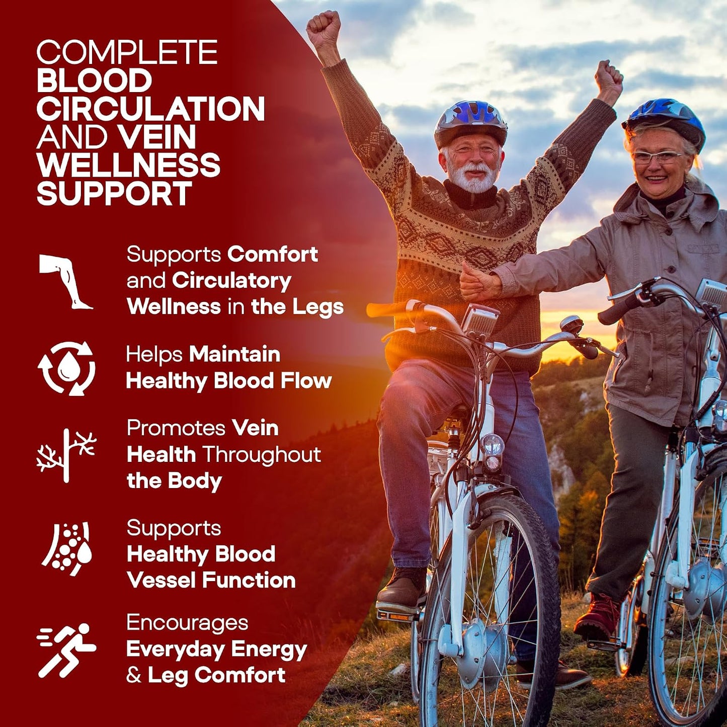 HerbaMe Blood Circulation Supplement, 120 Capsules, Supports Healthy Blood Flow & Leg Vein Wellness with Niacin, L-Arginine, Hawthorn, Ginger, Cayenne, Diosmin & Horse Chestnut