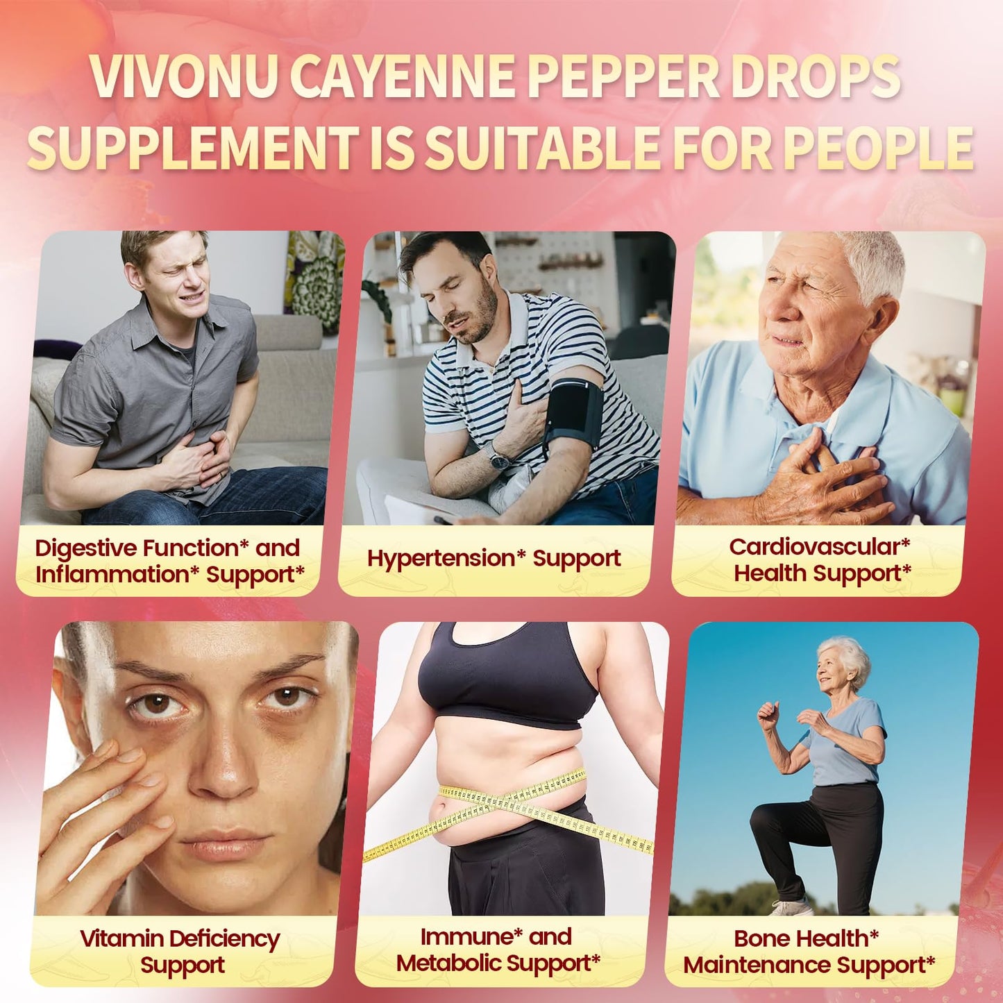 Cayenne Pepper Softgels Supplement, Supports Leg Vein, Heart and Blood Vessel Health, with Vitamin E D3+K2 and Extracts of Grape Seed, Hawthorn, Beetroot, Berberine and Others (Softgels / 1 Bag)