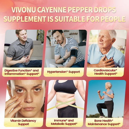 Cayenne Pepper Softgels Supplement, Supports Leg Vein, Heart and Blood Vessel Health, with Vitamin E D3+K2 and Extracts of Grape Seed, Hawthorn, Beetroot, Berberine and Others (Softgels / 1 Bag)