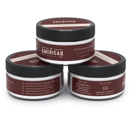 American Shaving Co. After Shave Balm for Smooth (Sandalwood Scent), Soothes and