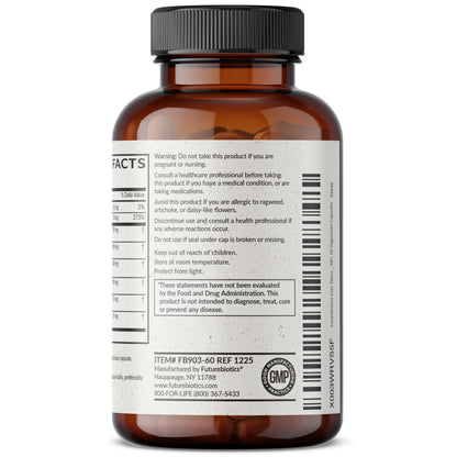 Futurebiotics Liver Detox Advanced Detox & Cleanse Formula Supports Healthy Liver Function with Milk Thistle, Dandelion Extract, Turmeric, Artichoke Leaf, & More, Non-GMO, 60 Vegetarian Capsules