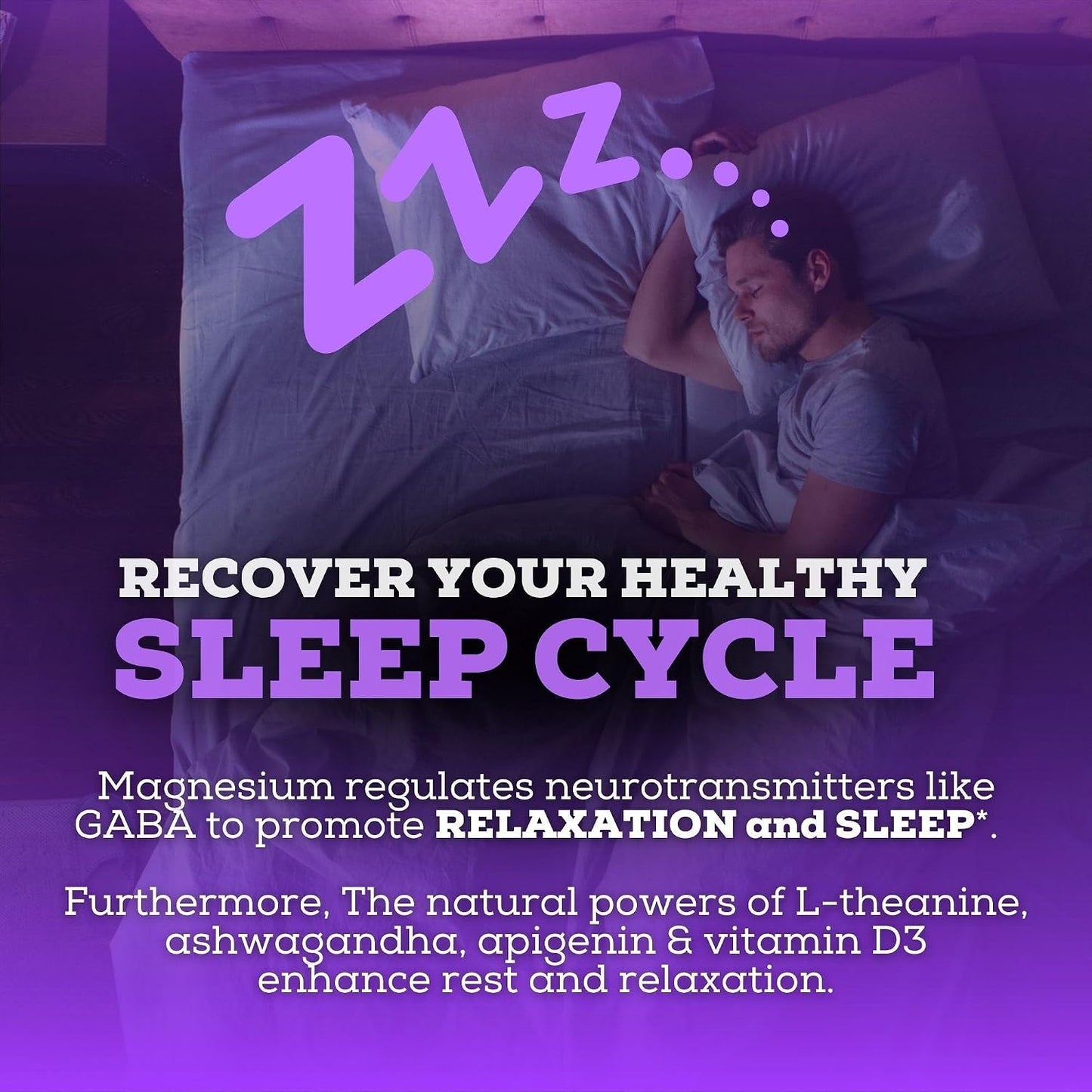Black Forest Ashwagandha Magnesium Sleep Aid (6-in-1) - Magtein Magnesium L-Threonate, L-Theanine, Apigenin Supplement for Sleep 3 Enhanced with (Ashwagandha L theanine & Vitamin D)