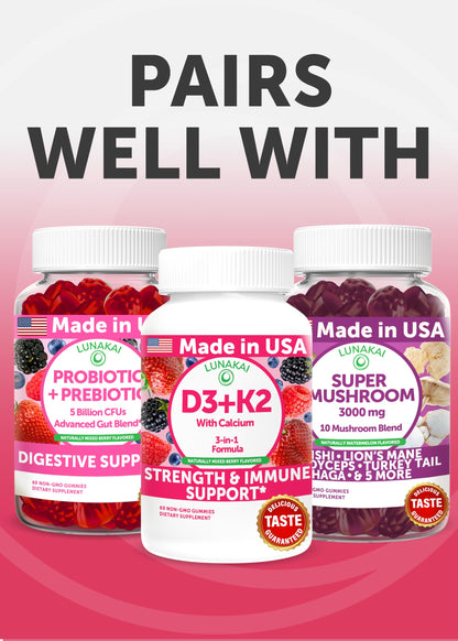 Lunakai USA Made Natural Menopause Supplements for Women, 60ct | Non-GMO, 13-in-1 Menopause Relief for Hot Flashes, Night Sweats, Sleep & Mood Support