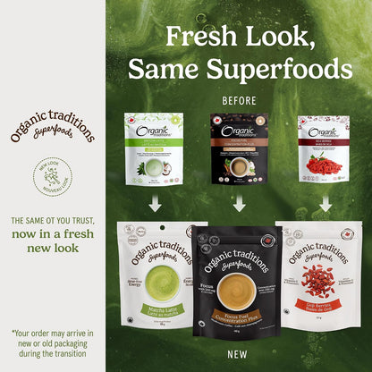 Organic Traditions Lion’s Mane Powder, Organic Full Spectrum Mushroom Powder, 2000 mg Serving for Smoothies, Wellness Drinks, Versatile Superfood Ingredient, Daily Wellness Routines, 228g / 8oz