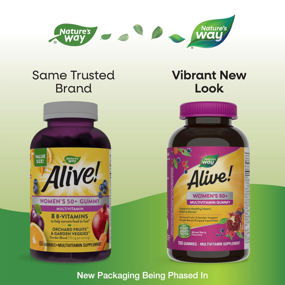 Nature's Way Alive! Women’s 50+ Daily Gummy Multivitamins, Supports Healthy Heart