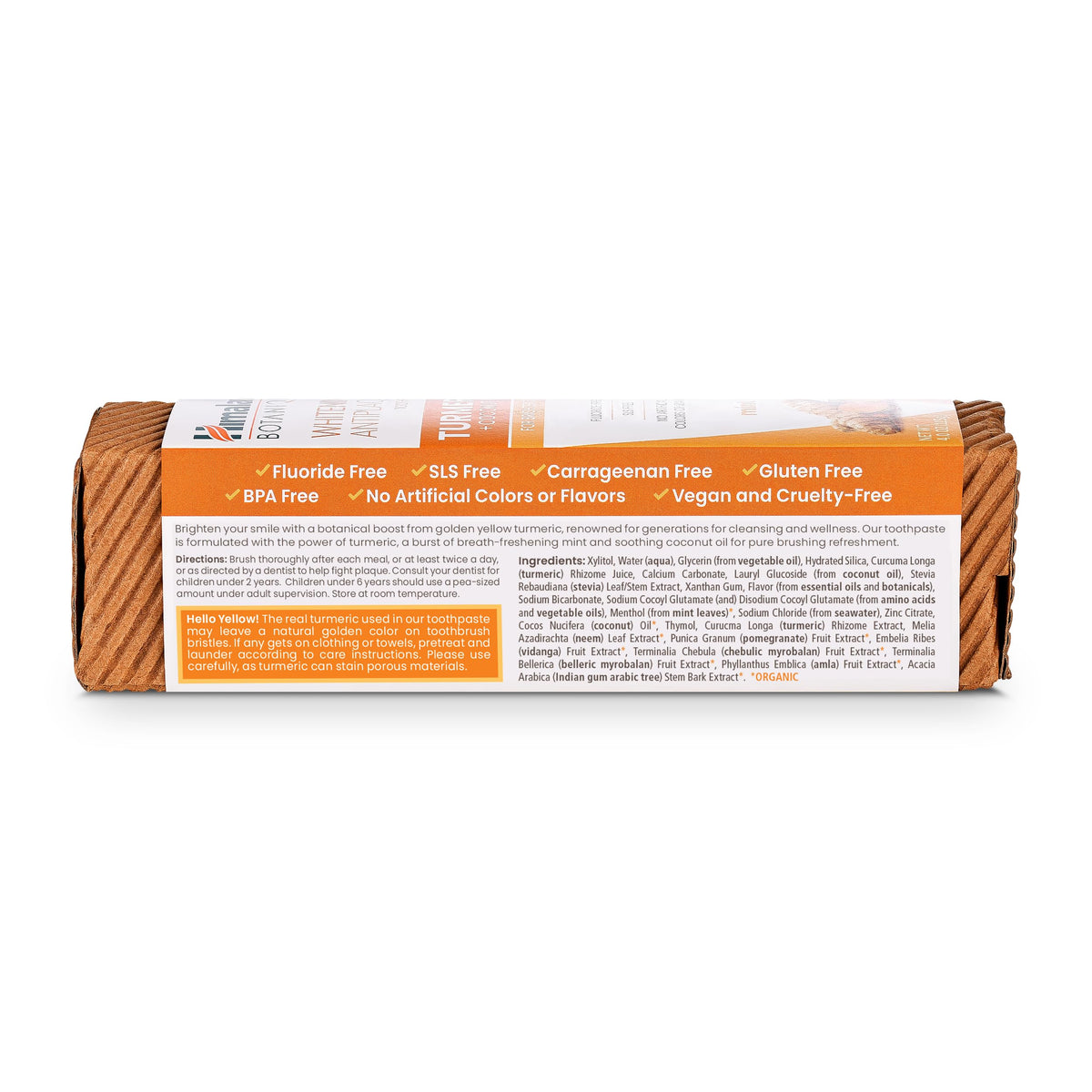 Himalaya Botanique Whitening Antiplaque Charcoal Toothpaste, 4 oz, 2 Pack