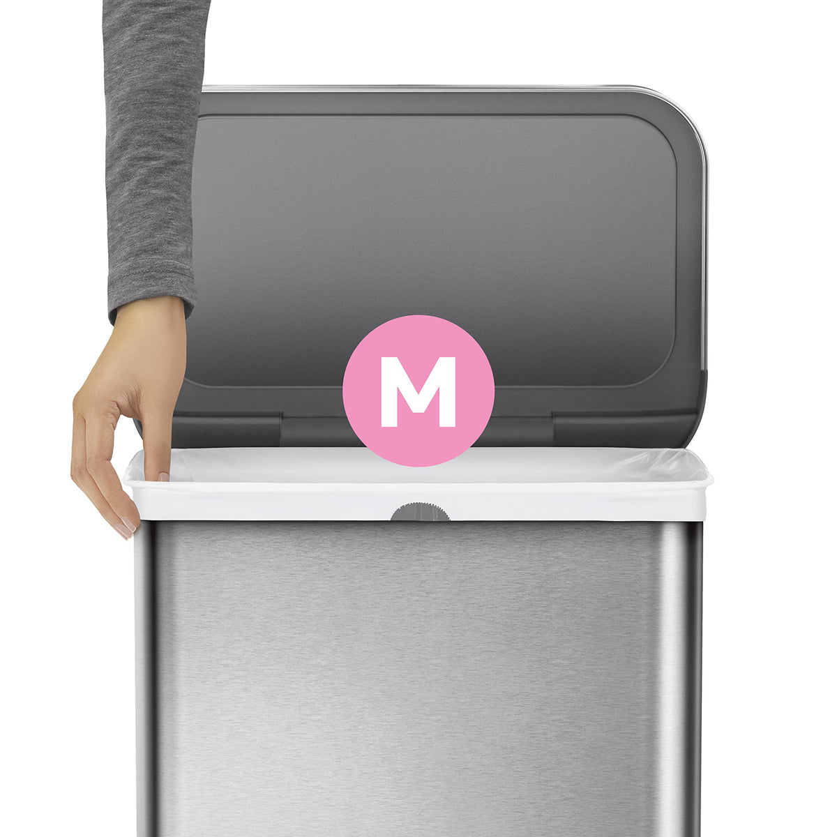 simplehuman Code M Genuine Custom Fit Drawstring Trash Bags in Dispenser Packs