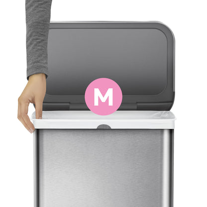 simplehuman Code M Genuine Custom Fit Drawstring Trash Bags in Dispenser Packs