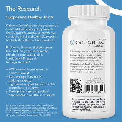 Calroy Cartigenix HP Joint & Cartilage Support Supplement 60 Vegan Capsules
