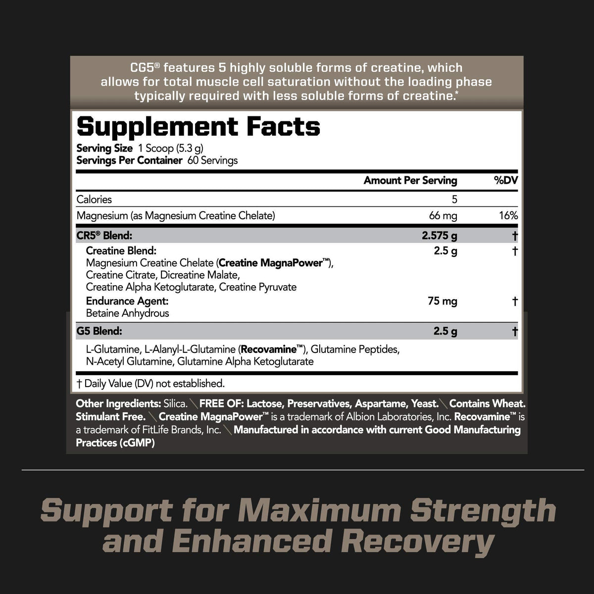 PMD Sports Ultra Pump Fuel Insanity - Pre Workout - Tropical Orange Mango (30 Servings) Sports CG5 Premium Creatine and L-Glutamine Powder (60 Servings)