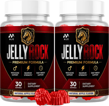 Jelly Rock Gummies for Men, JellyRock Male Supplement 2-Pack, 120 Gummies
