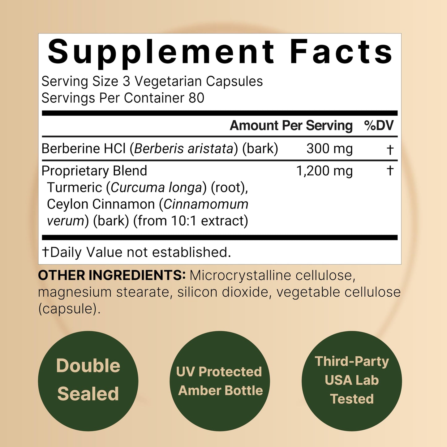 NatureBell Berberine Supplement 1,500mg with Ceylon Cinnamon & Turmeric Root, 240 Veggie Capsules | 97% Pure Berberine HCL | Supports Balanced Sugar Levels & Heart Health | Vegan, Non-GMO