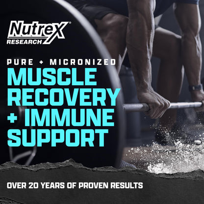 Nutrex Research L-Glutamine Powder - 200 Servings - Pure Unflavored, Non-GMO & Gluten Free
