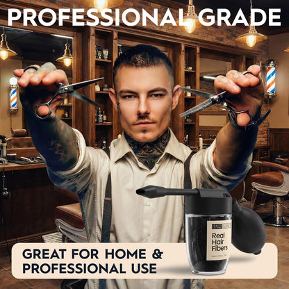 Hair Illusion Spray Applicator Removable Flat Tip designed to Spray Precise Hairline or Remove Tip For Round Sprayer And Wide Coverage (does not include hair fibers)