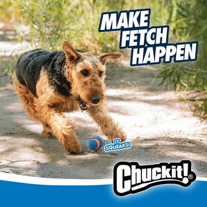 Chuckit! Ultra Ball Dog Toy - Medium Bouncy Fetch Balls For Dogs 20-60 lbs - Made from Durable Rubber - Floating Water Pet Toys - Size Medium - 2.5-inch Diameter - Pack of 2 | Bouncy durable rubber design for pups 20-60 lbs, high bounce action for active