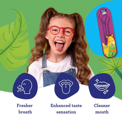 GuruNanda Stainless Steel Tongue Scraper (Pack of 2), Fight Bad Breath, Medical Grade 100% Stainless Steel Tongue Cleaner, Tongue Scraper For Adults and Kids, Great For Oral Care, Travel Friendly