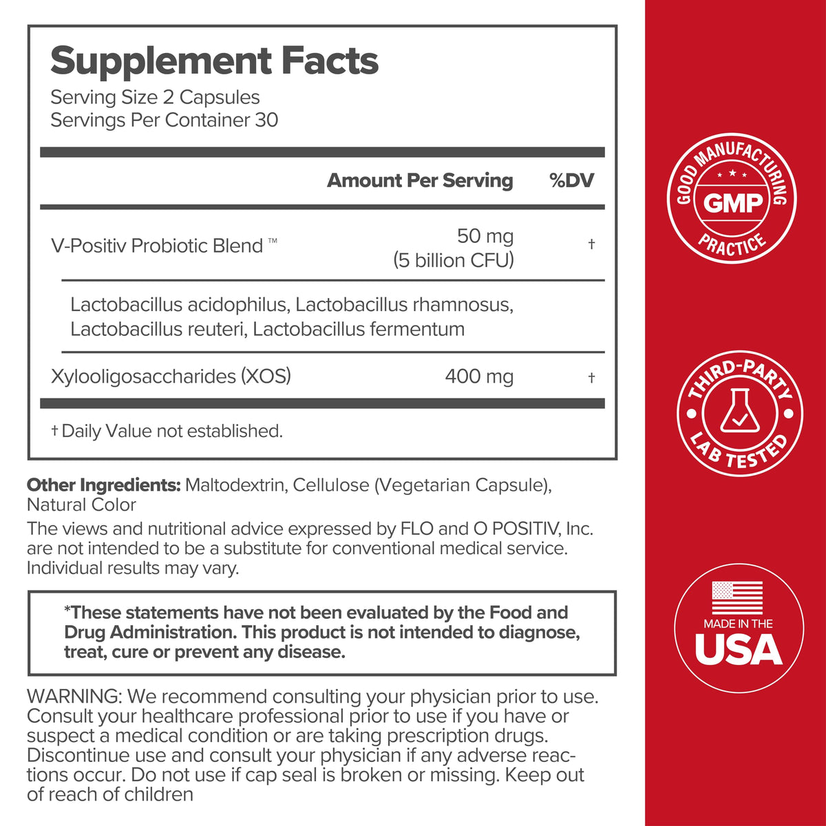 URO Vaginal Probiotics for Women pH Balance with Prebiotics & Lactobacillus Probiotic Blend