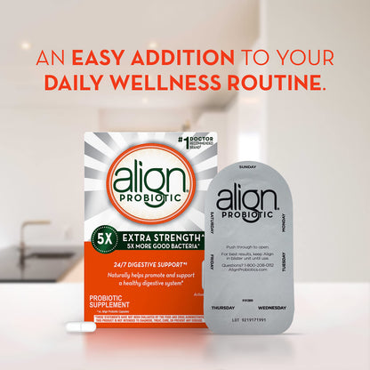 Align Probiotic Extra Strength, Probiotics for Women and Men, #1 Doctor Recommended