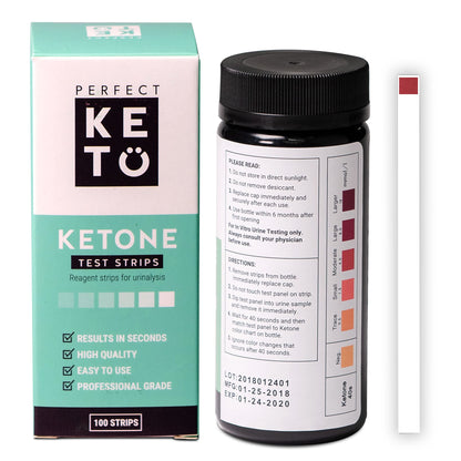 Perfect Keto Test Strips - Best for Testing Ketones in Urine on Low Carb Ketogenic Diet