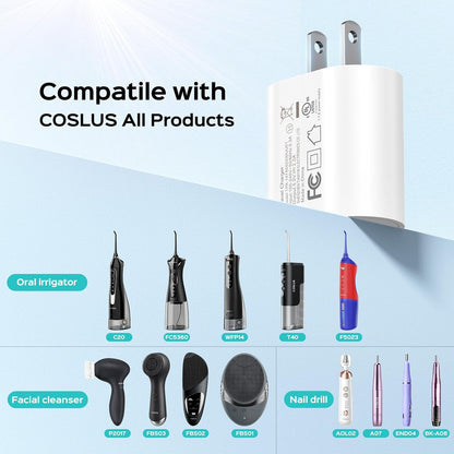 COSLUS Wall Adapter, 5V/2A USB-A Adapter