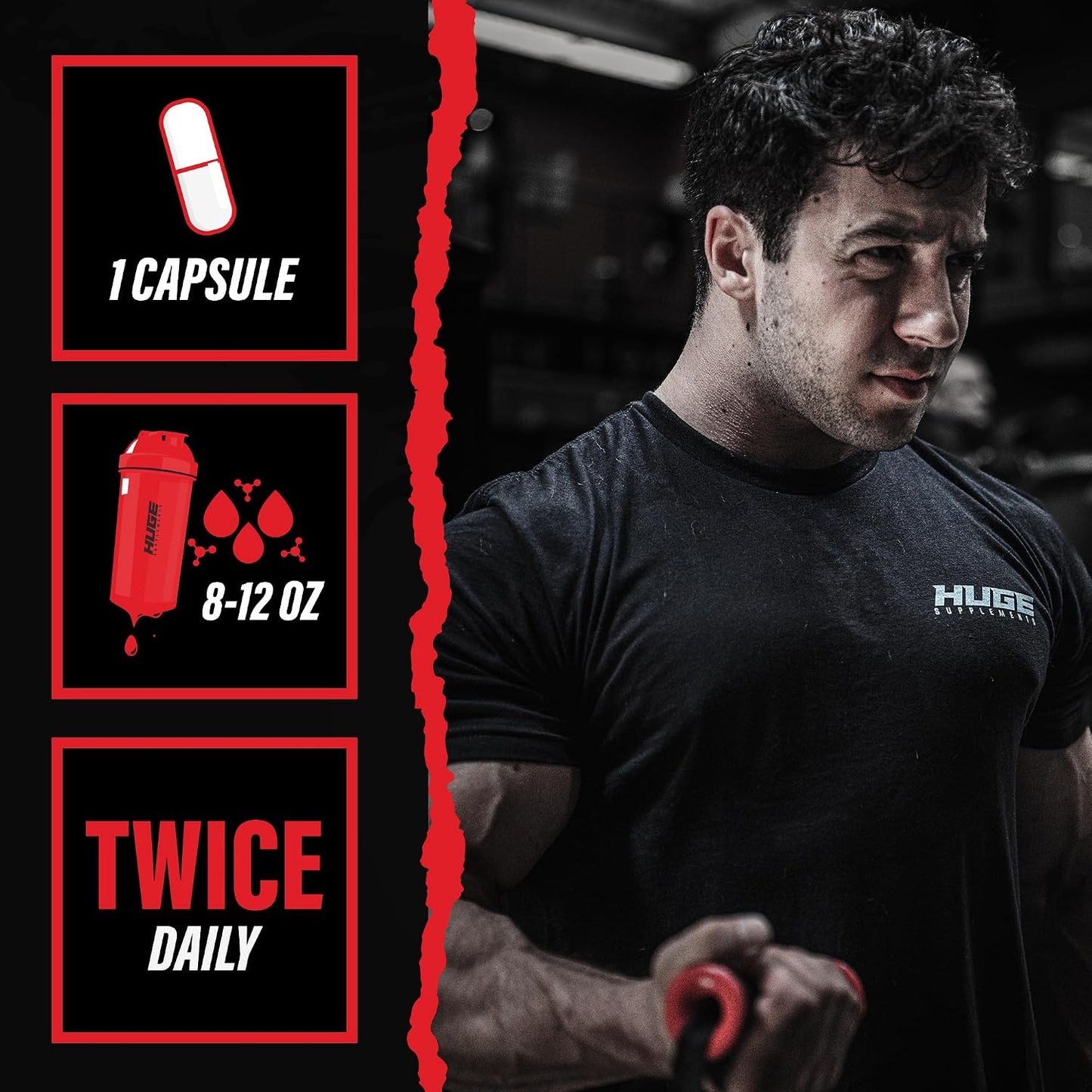 Huge Supplements Ecdysterone Supplement, Natural Muscle Builder for Men, 1000mg Beta Ecdysterone Per Serving, Optimally Dosed, Superior Absorption, 98% Highest Purity Available